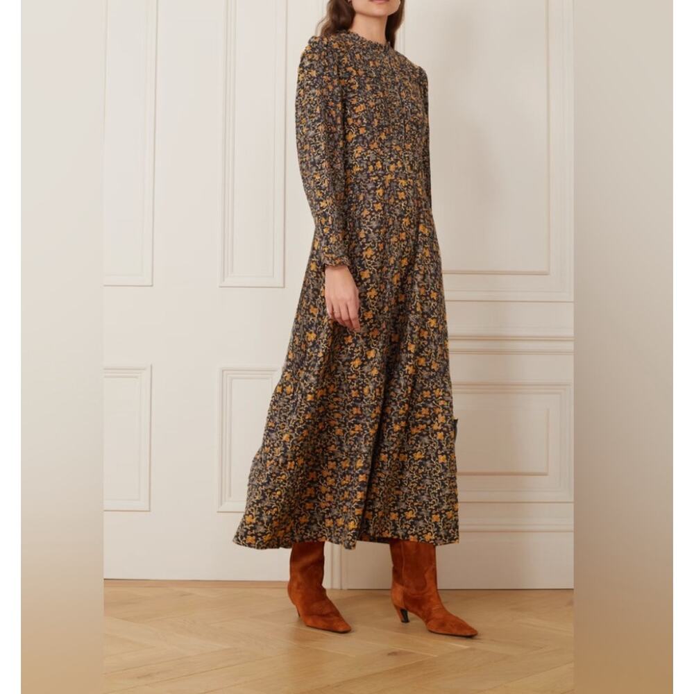 DOEN Iliana Dress in Neutre Jardin de Papillons L